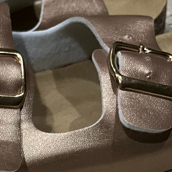 Women's Cork Footbed Slide Sandals Arch Support Summer Outdoor Sandals - Picture 9 of 9